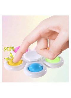 Y&D Pop it Fidget Spinners, Simple Dimple Toy, its Fidge Packs for Kids, Push Bubble Sensory Toys Adults, Pack with Hand Spinners 2 (Multicolored)  - Image 3