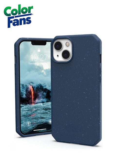 Outback Biodegradable iPhone 13 Case Eco-Friendly Rugged Ultra Slim Protective Cover Blue