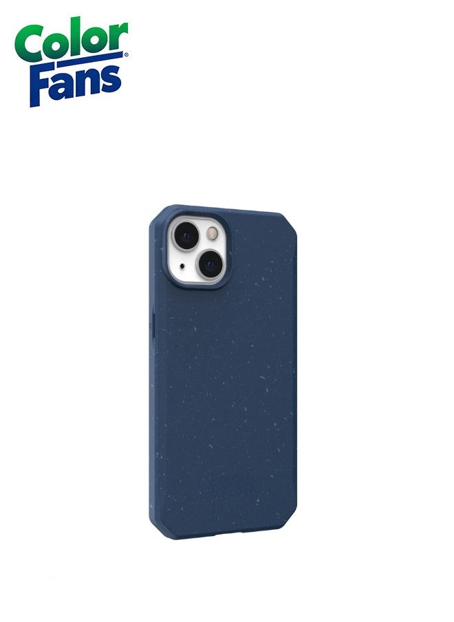 Color Fans - Outback Biodegradable iPhone 13 Case Eco-Friendly Rugged Ultra Slim Protective Cover Blue - Image 1