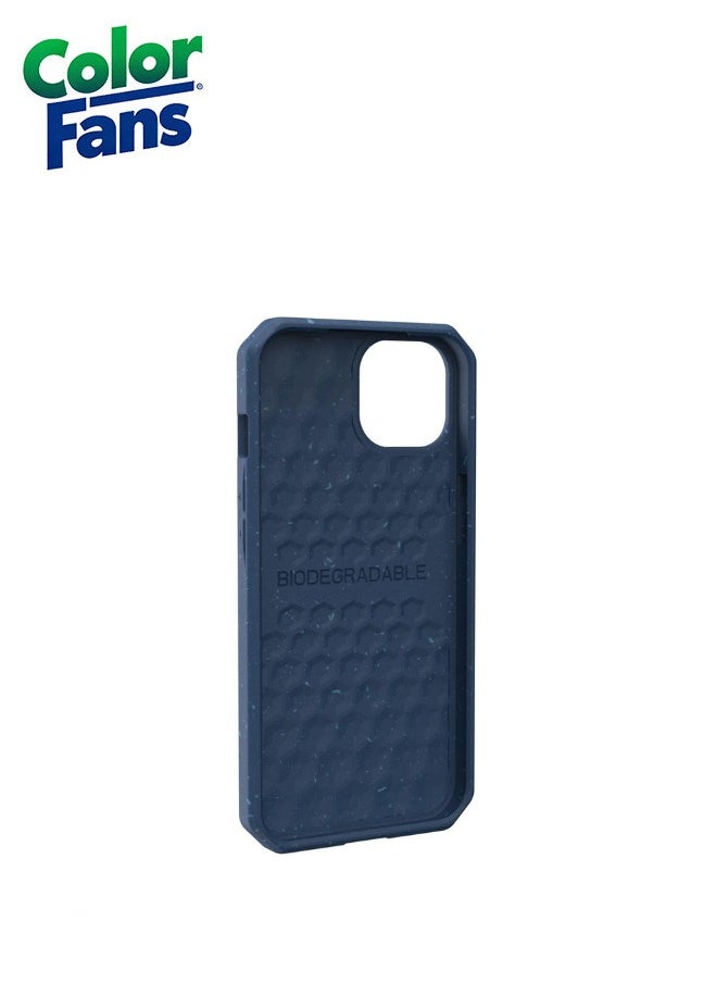 Color Fans - Outback Biodegradable iPhone 13 Case Eco-Friendly Rugged Ultra Slim Protective Cover Blue - Image 1