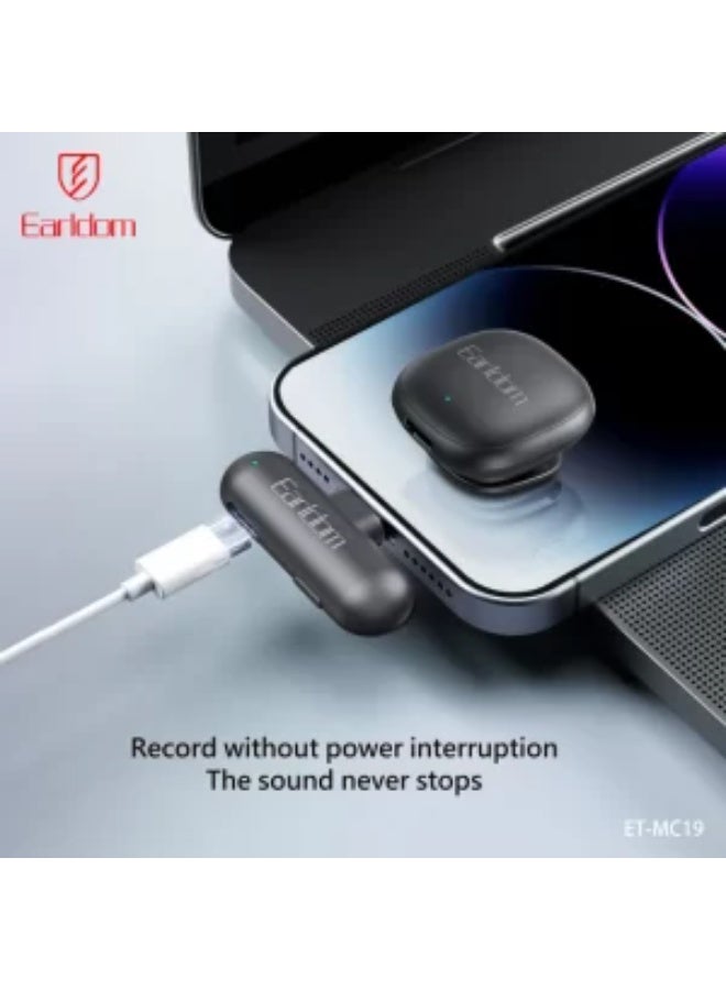 Earldom ET-MC19 Professional Wireless Microphone, Black - Image 5