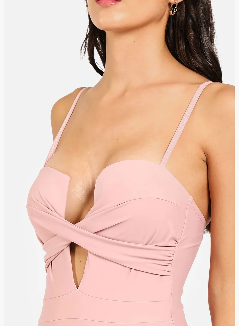 Haute Sauce  Strappy Cut Out One Piece Swimsuit for Women | Best Price UAE