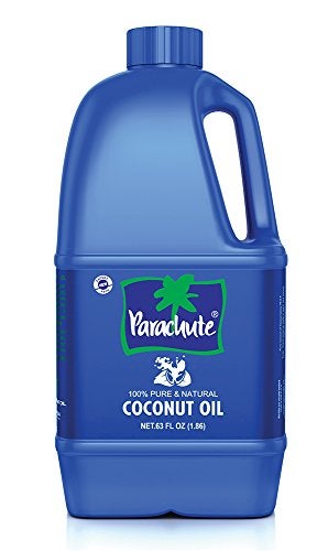 Parachute 100 Pure and Natural Unrefined Coconut Oil  No Chemicals  Added Preservatives  63 floz - Image 1