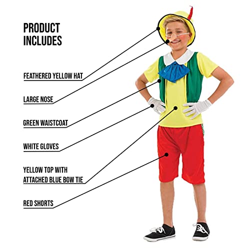 fun shack Fairytale Puppet Costume Kids, Kids Book Character Costumes Boys, Boys Halloween Costume, Medium - Image 3