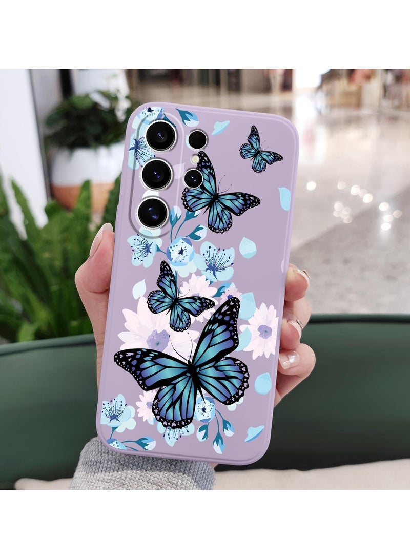 for Samsung Galaxy S25 Ultra Case, Creative Patterns Slim Non Slip Lightweight Phone Cover for Galaxy S25 Ultra 6.9 inch, Aurora Butterfly Purple - Image 4