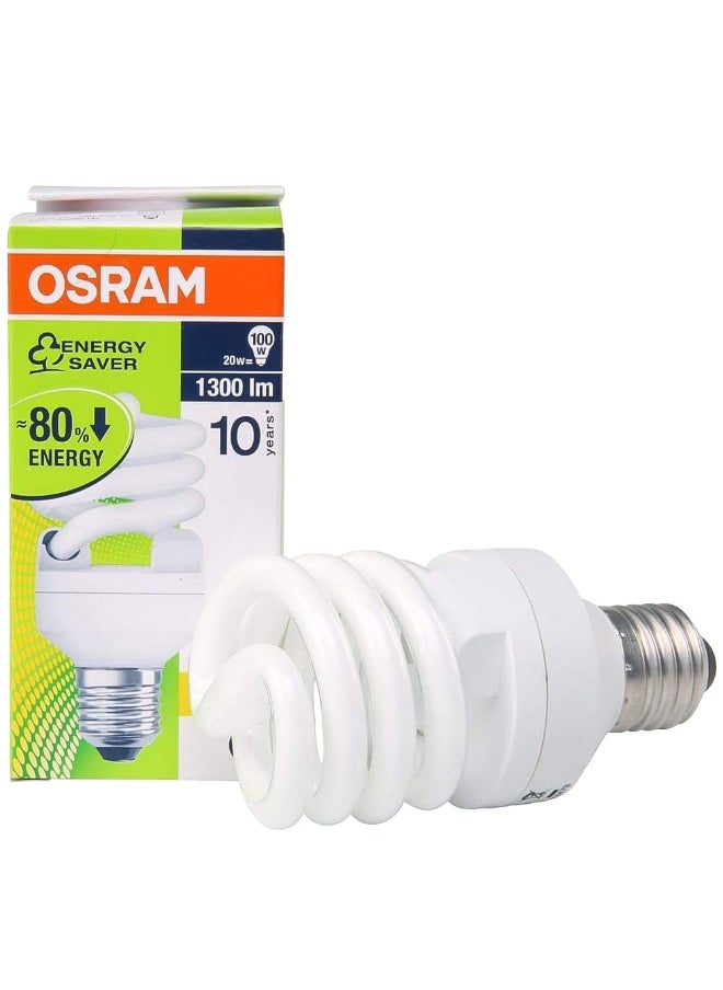 Osram - Osram Dulux Mini Twist E27 Fluorescent Bulb 20W 1300Lm 865 - Image 1