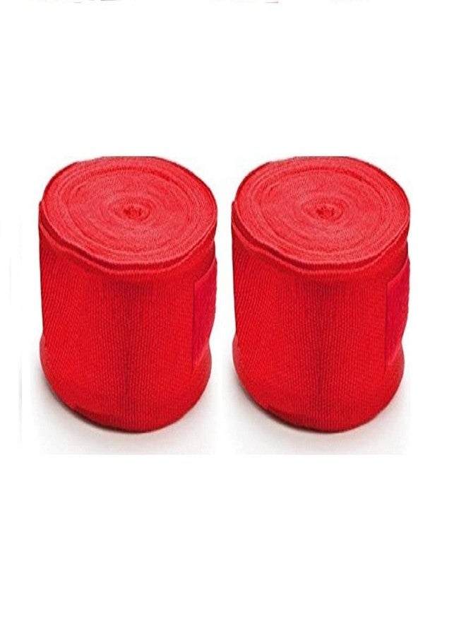 فينوم ضمادات يد الملاكمة من فينوم، مصنوعة من القطن (الطول: 120 بوصة)، توفر دعماً مرناً لليد والمعصم لتدريبات الكيك بوكسينغ والتمارين الرياضية في الصالة الرياضية (أحمر). - Image 1