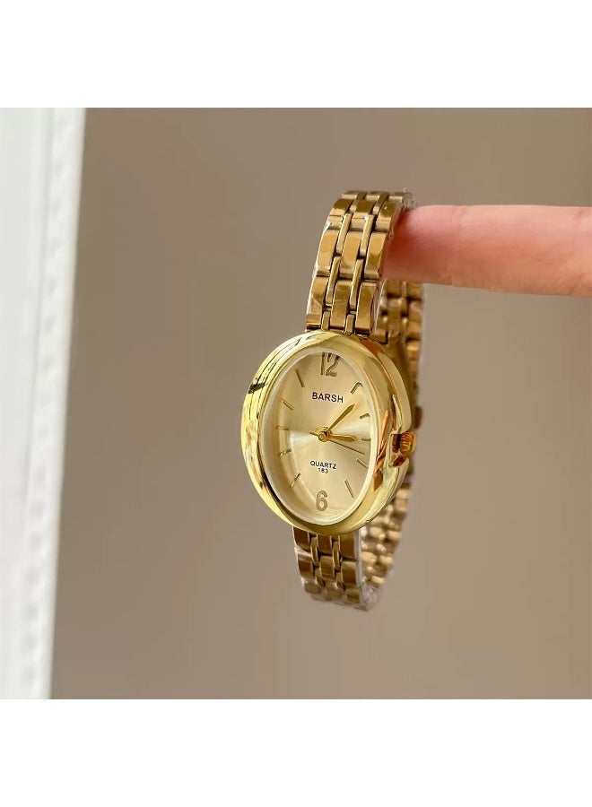 Barsh Women's Watch Stainless Steel Strap Quartz Watch Fashion Oval Women's Bracelet Watch. Exquisite gifts - Image 3