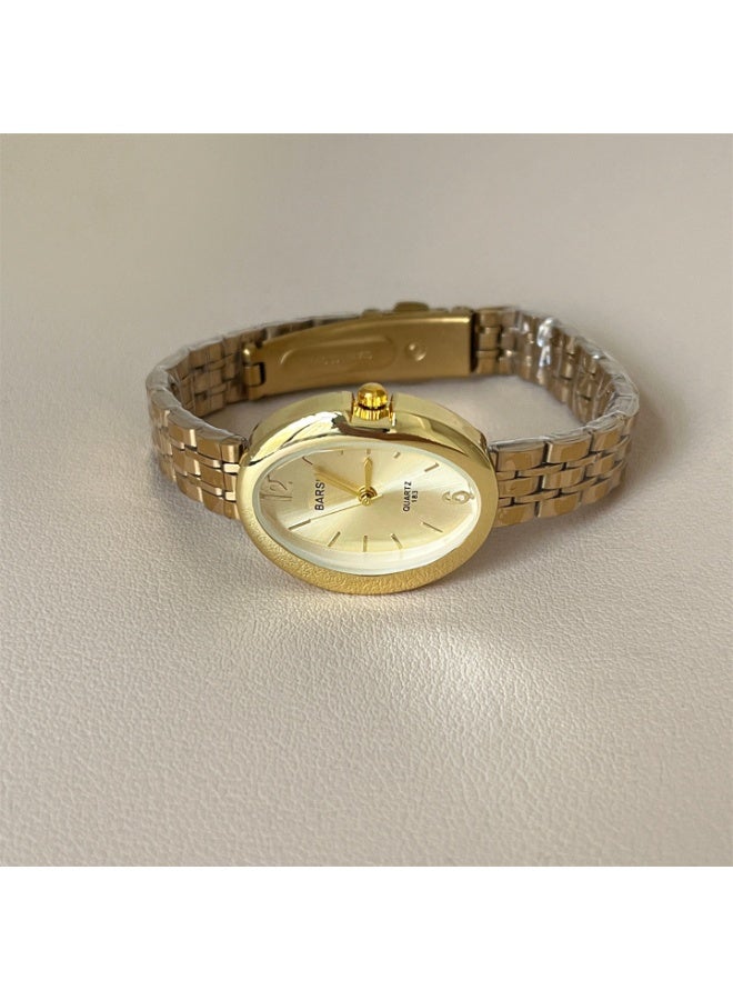 Barsh Women's Watch Stainless Steel Strap Quartz Watch Fashion Oval Women's Bracelet Watch. Exquisite gifts - Image 4