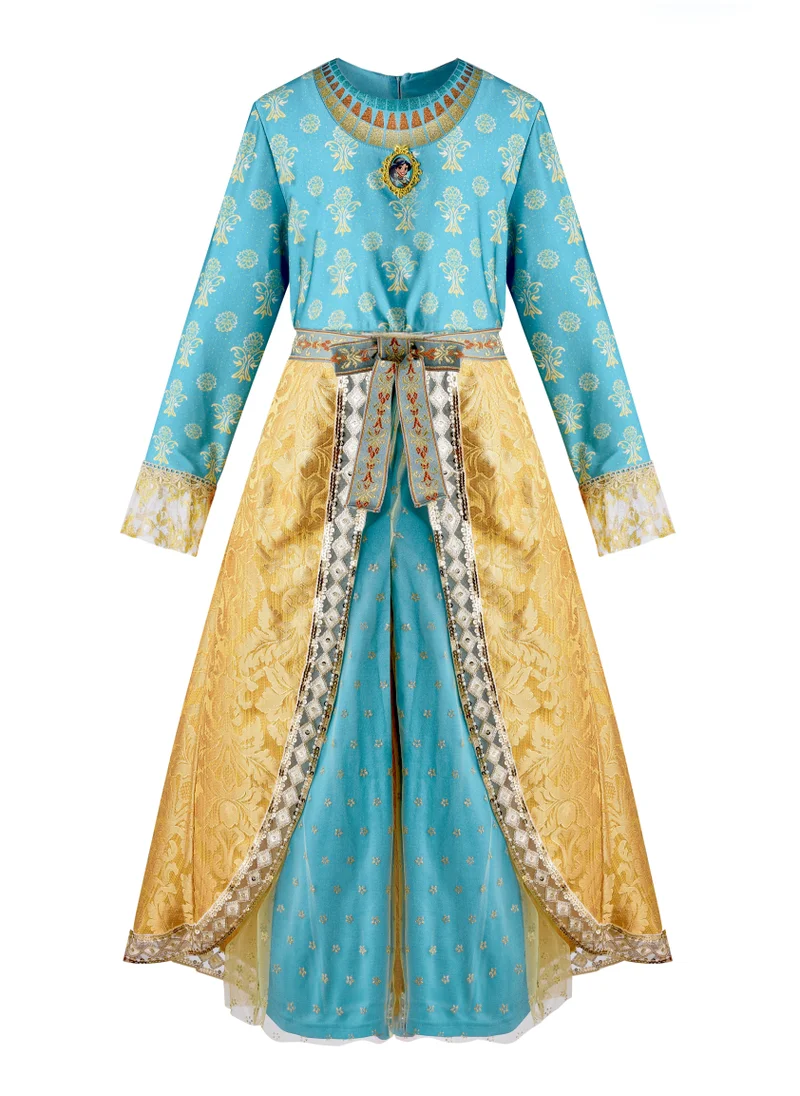 Party Centre Officially Licensed Disney Golden Princess Jasmine Prestige Dress Up Costume with Headband