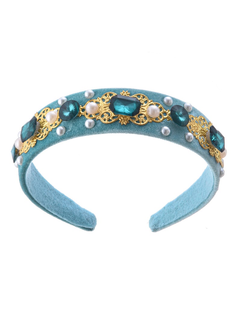 Party Centre Officially Licensed Disney Golden Princess Jasmine Prestige Dress Up Costume with Headband  - Image 5