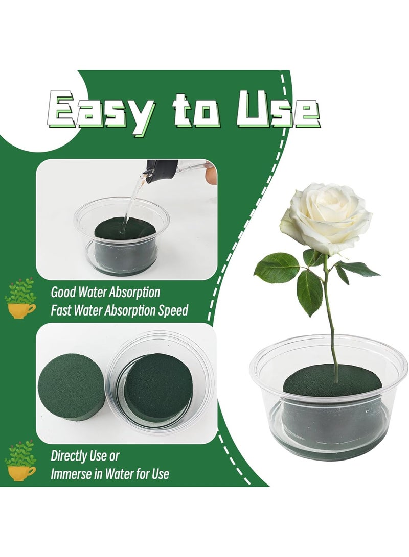 كيلا 8 قطع من رغوة الزهور المستديرة، رغوة الزهور الخضراء الجافة الرطبة، كتلة رغوة نباتات الزهور لحفلات الزفاف، زهور الممرات الاصطناعية، زينة الحفلات، تنسيقات الزهور الطازجة - Image 4