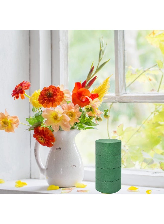 كيلا 8 قطع من رغوة الزهور المستديرة، رغوة الزهور الخضراء الجافة الرطبة، كتلة رغوة نباتات الزهور لحفلات الزفاف، زهور الممرات الاصطناعية، زينة الحفلات، تنسيقات الزهور الطازجة - Image 2