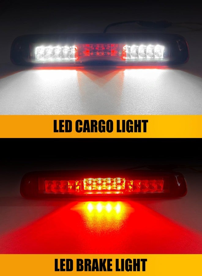 LESAUCE 2025 Upgraded 3rd Third Brake Light for 1999-2006 Chevrolet (Chevy) Silverado GMC Sierra 1500 2500 3500 HD Classic LED Cargo Light High Mount Stop light, Chrome Housing Red Lens - Image 2