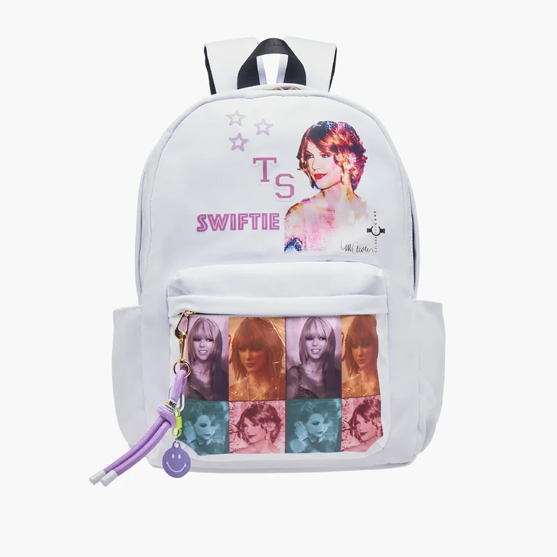 Sasha Taylor Swift Print Backpack for Girls