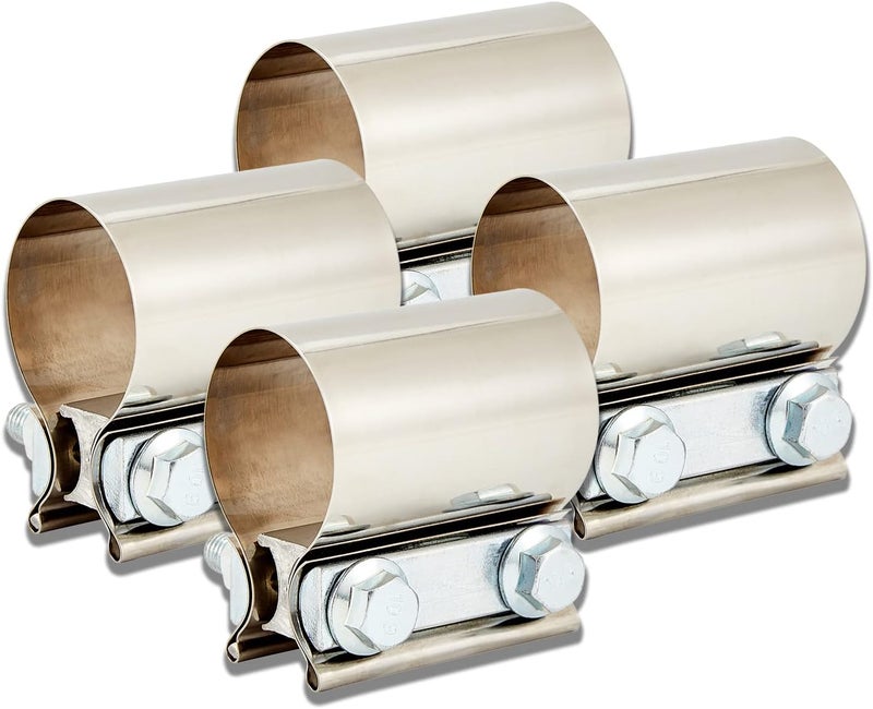 Floshine Stainless Steel Exhaust Muffler Clamps - Image 1