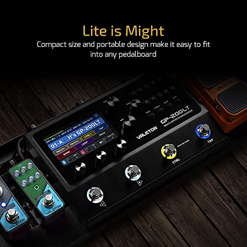 Valeton GP-200LT Multi Effects Pedal Multi Effects Processor Guitar Effects Pedal Bass Pedal Amp Modeling IR Cabinets Simulation Multi-Effects with FX Loop MIDI I/O Stereo OTG USB Audio Interface - Image 3