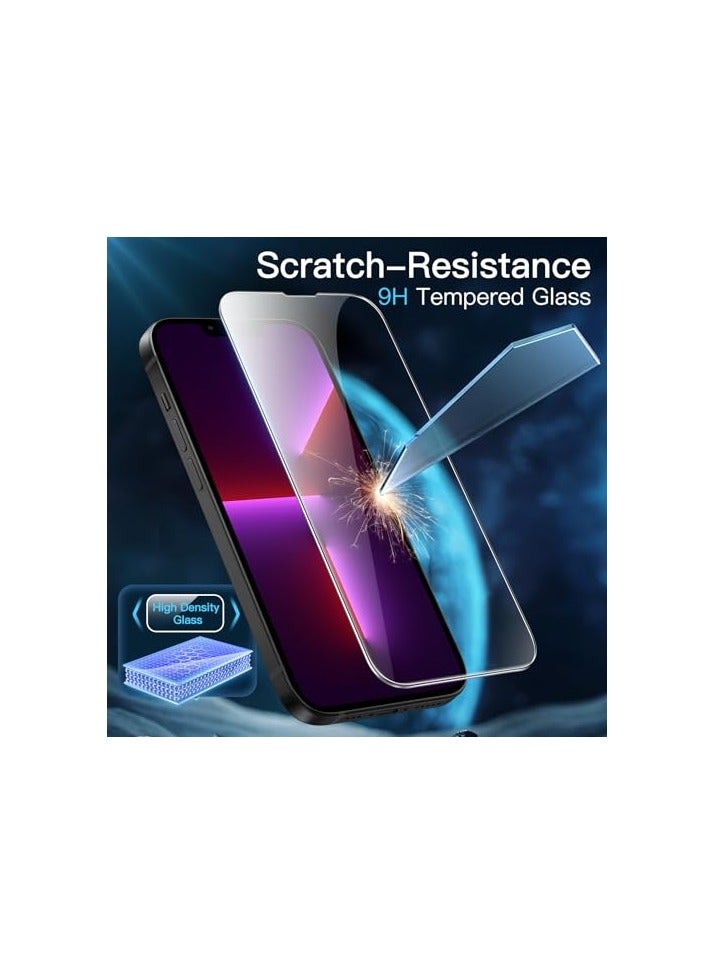 جي تيك حافظة JETech 3 في 1 غير لامعة لهاتف iPhone 13 Pro مقاس 6.1 بوصة مع واقي شاشة من الزجاج المقوى، وغطاء هاتف شفاف مقاوم للصدمات (أزرق عاصف) - Image 5