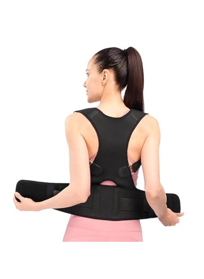 Magnetic Posture Corrector Back Support Belt for Men and Women Adjustable Shoulder and Back Brace for Spine Alignment and Daily Comfort - Image 3