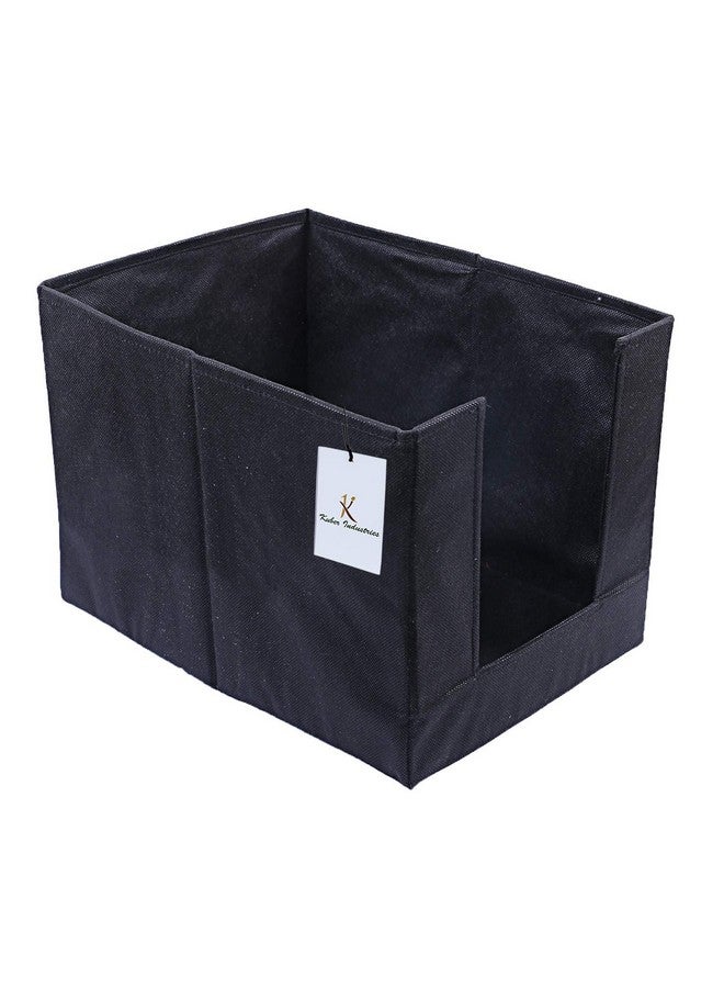 Kuber Industries (Set of 6) Clothes Organiser for Wardrobe - Foldable and Stackable Organizer for Shirt | Garments | Cloth - Storage Container Separator for Closet | Almirah | Shelf | Cupboard (Black) - Image 4