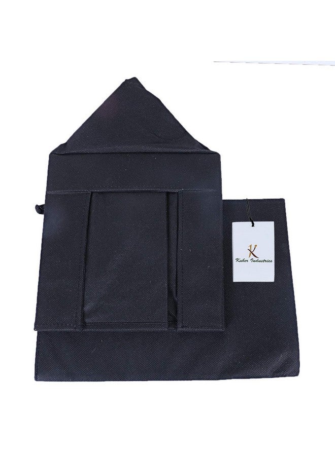 Kuber Industries (Set of 6) Clothes Organiser for Wardrobe - Foldable and Stackable Organizer for Shirt | Garments | Cloth - Storage Container Separator for Closet | Almirah | Shelf | Cupboard (Black) - Image 5