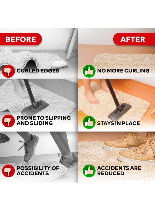 XFasten Double Sided Carpet Tape For Area Rugs On Carpet 2 Inch X 15 Yards No Residue Clear Adhesive Rug Tape Hardwood Floor No Damage Carpet Tape Double Sided Rug Tape For Carpet Rug Tape Gripper - Image 4