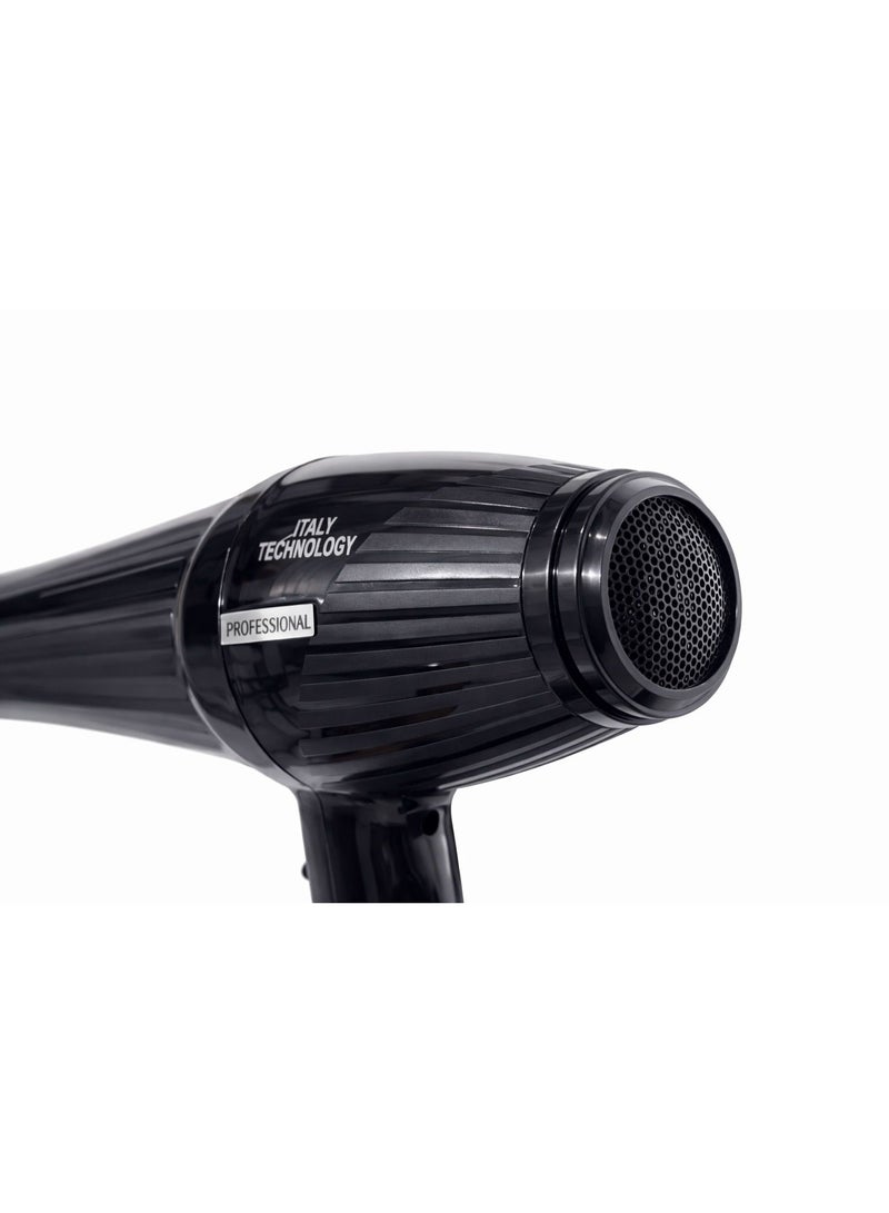 Milano Plus 2400W Professional Hair Dryer M-6000 – Salon Grade Blow Dryer with Cool Shot, 2 Speed & 3 Heat Settings, Concentrator Nozzle, Fast Drying Hair Dryer for Home & Salon Use - Image 3