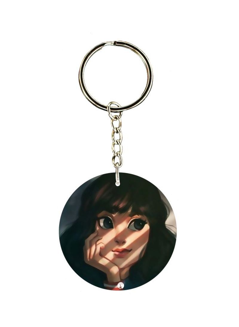 Cartoon Printed Keychain