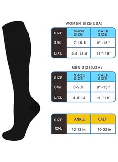 CTHH Pair Copper Compression Socks for Women & Men Circulation 15-20 mmHg - Support for Nurses, Running L/XL Beige  - Image 4