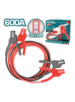 TOTAL TOTAL PBCA16008L- Booster Cable With LED Lamp, Jump Start Wire Heavy Duty Capacity 600 AMP/Copper Wire  - Image 1