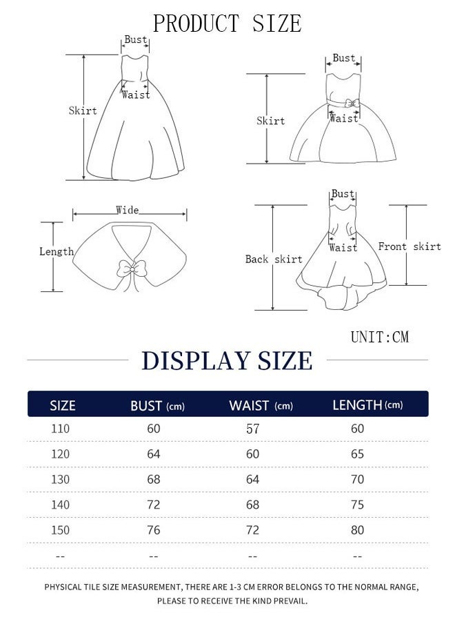 DUNISO - Girls Dress Kids Short Sleeves Lace Party Dresses with Tutu Skirt Toddler Princess Birthday Party Wedding Dresses - Image 1