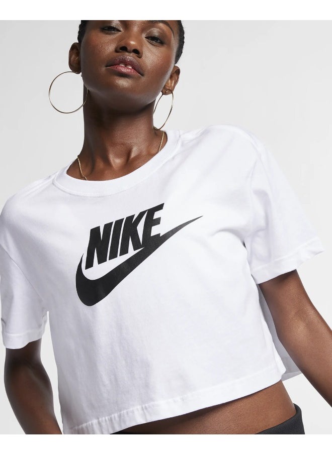 Nike - Cropped Logo T-Shirt - Image 1