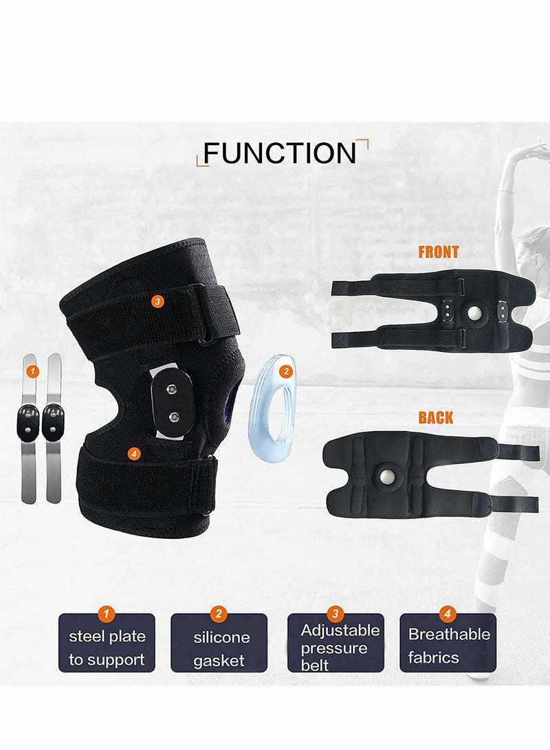 Generic Decompression Knee Brace, with Side Stabilizers, for Pain Relief, Adjustable Compression Band, Suitable for Men and Women  - Image 3