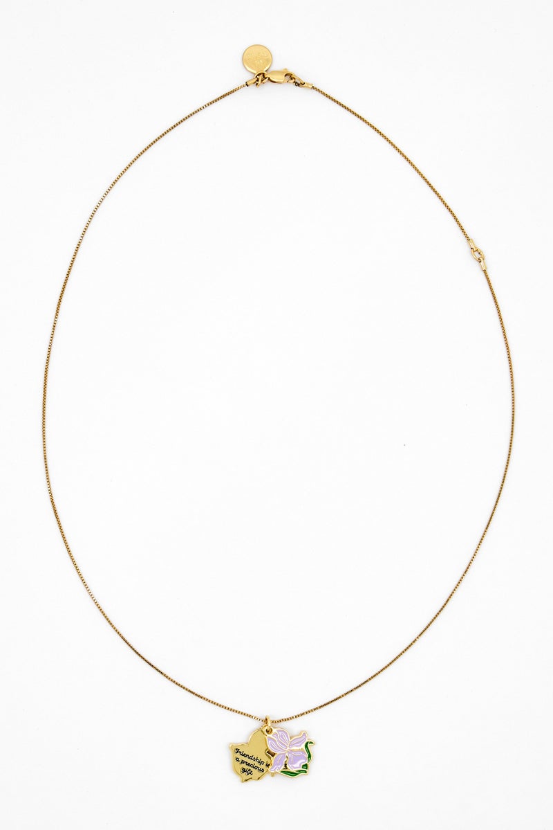 ALEX AND ANI Women Iris Sentimental Adjustable Necklace, Shiny Gold  - Image 2