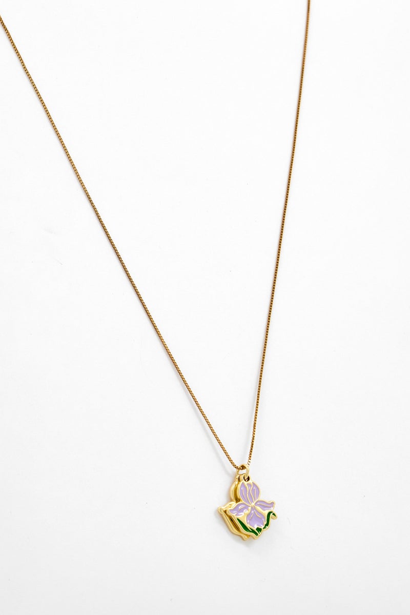 ALEX AND ANI Women Iris Sentimental Adjustable Necklace, Shiny Gold  - Image 1