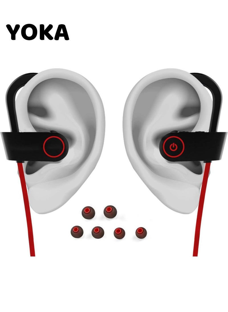 Bluetooth Wireless Headphones, in Ear Bluetooth Headphones, Sports Earbuds for Gym Running 8 Hours Playtime Noise Cancelling Headsets