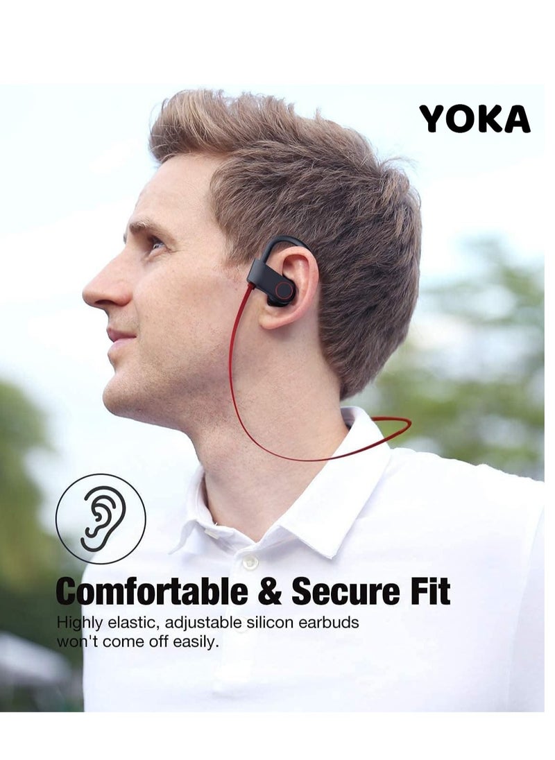 Bluetooth Wireless Headphones, in Ear Bluetooth Headphones, Sports Earbuds for Gym Running 8 Hours Playtime Noise Cancelling Headsets