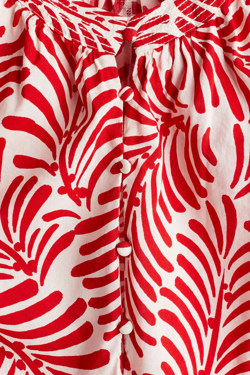 H&M Band-collar blouse