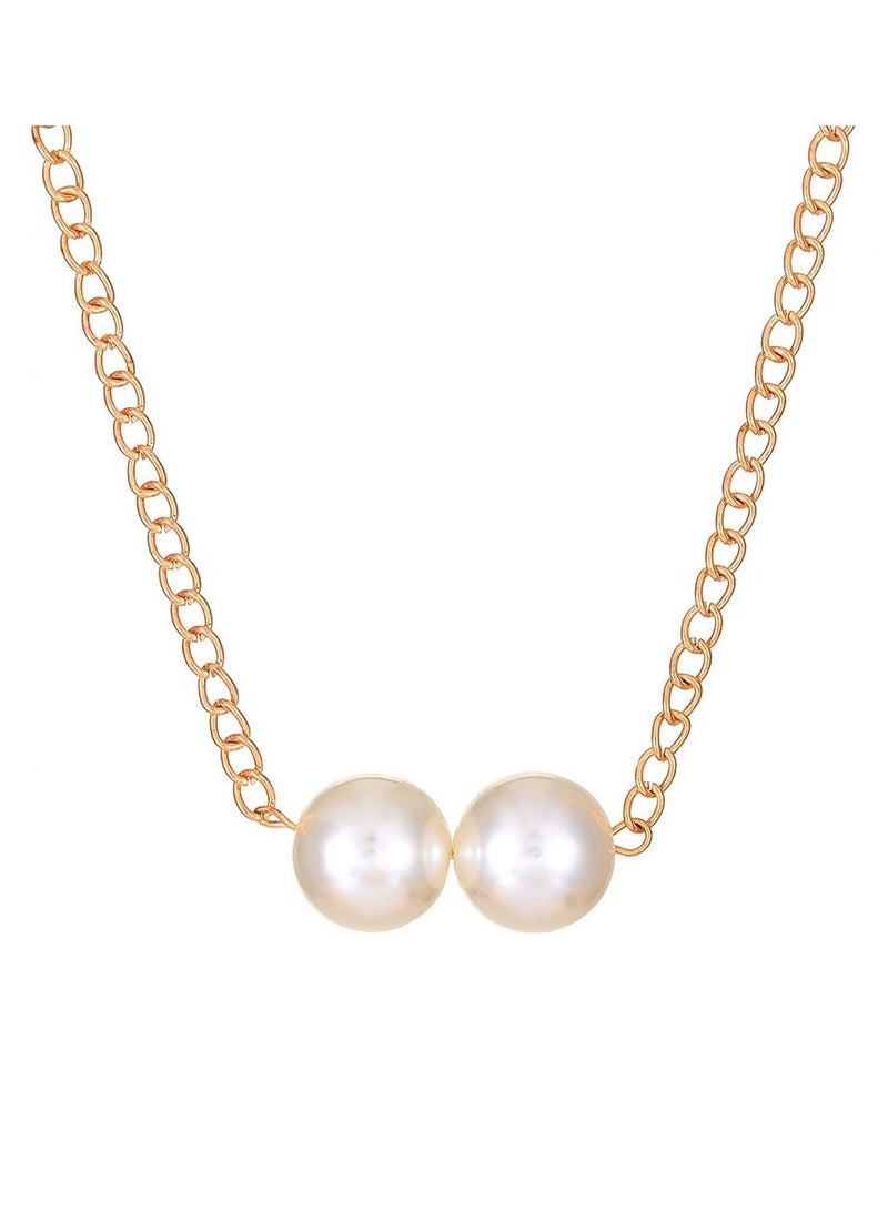 ساتينور خمر تقليد عقد من اللؤلؤ سلسلة مكتنزة - Image 1