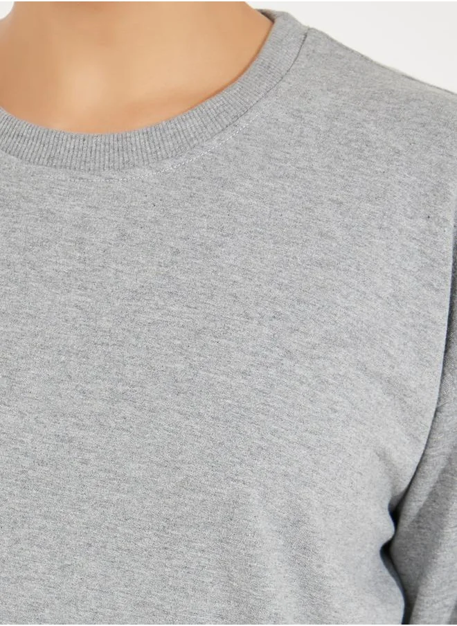 Styli Oversized Solid Longline Sweatshirt