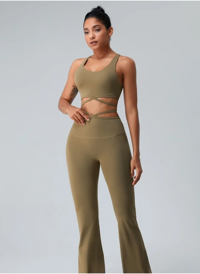 كون.يوغا Womens X Back Sports Bra