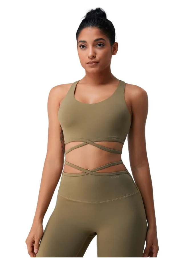 كون.يوغا Womens X Back Sports Bra