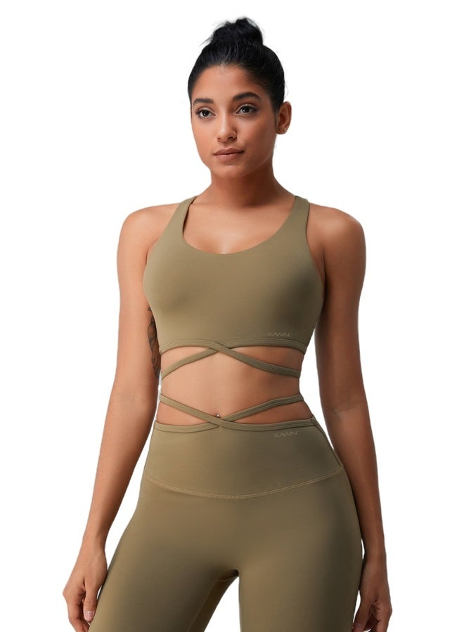 KAWN.YOGA Womens X Back Sports Bra  - Image 1