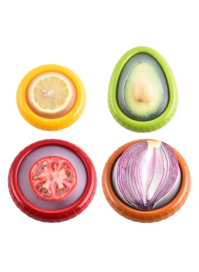 Reusable Silicone Food Saver Lids Set – Flexible Freshness Covers for Fruits & Vegetables - Image 1