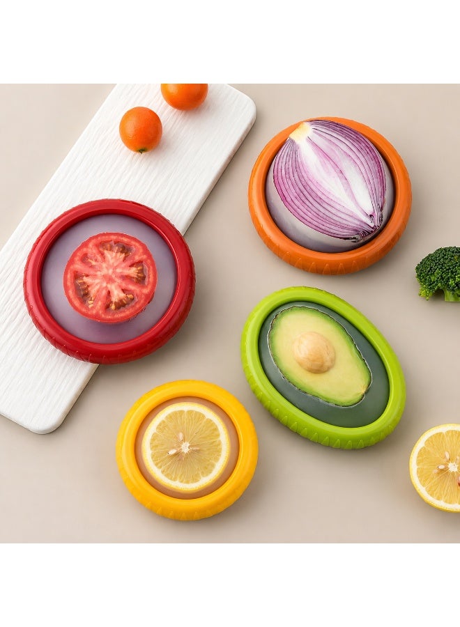 Reusable Silicone Food Saver Lids Set – Flexible Freshness Covers for Fruits & Vegetables - Image 5