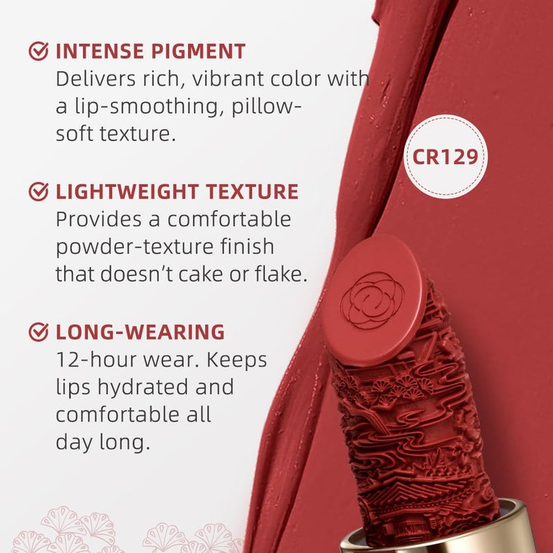 Catkin Semi-Matte Lipstick Hydrating High Impact Color Infused with Vitamin E and Avocado Oil Smooth Soft Texture Long Lasting Matte Finish 129 - Image 5