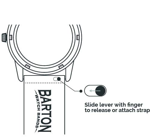 Barton Watch Bands أشرطة ساعات بارتون، 22مم أبيض - أشرطة ساعات على الطراز الاستوائي - تحرير سريع - اختر لون وعرض الحزام - Image 5