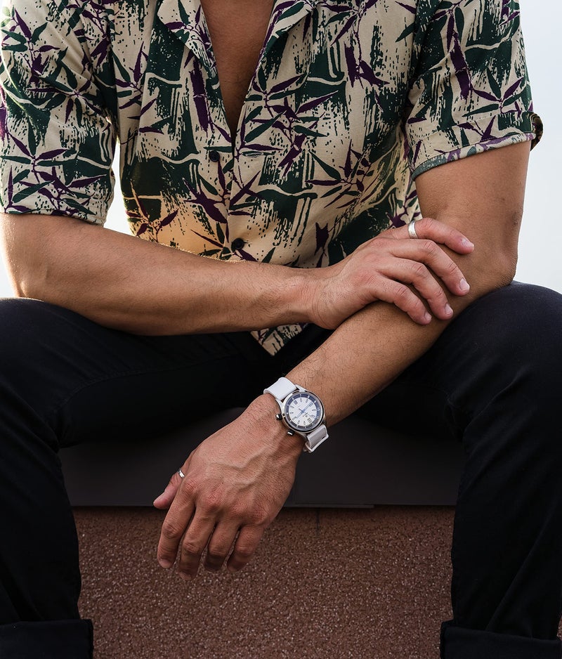 Barton Watch Bands أشرطة ساعات بارتون، 22مم أبيض - أشرطة ساعات على الطراز الاستوائي - تحرير سريع - اختر لون وعرض الحزام - Image 3