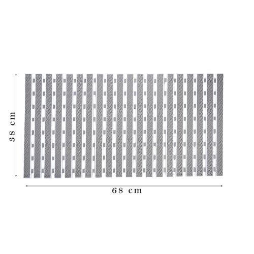 RichAxis PVC Anti Skid Mat For Bathroom Anti Slip Bathroom Mat Shower Area Anti Skid Mats With Suction Cups And Drain Holes For Bathtub Floor Mat (68X38 Cm,Grey) - Image 2