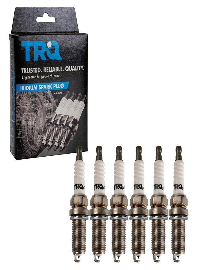 TRQ Iridium Spark Plugs Engine Tune Up Ignition Kit 6 Piece Set Compatible with 1991-1995 Chevrolet Lumina 1995 Monte Carlo Oldsmobile Cutlass Supreme Pontiac Grand Prix - Image 1